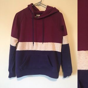 Color block hoodie